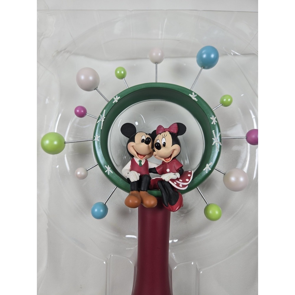 Mickey & Minnie Mouse CHRISTMAS TREE TOPPER Disney Store Holiday Decor 2014 Vtg. - Picture 3 of 7